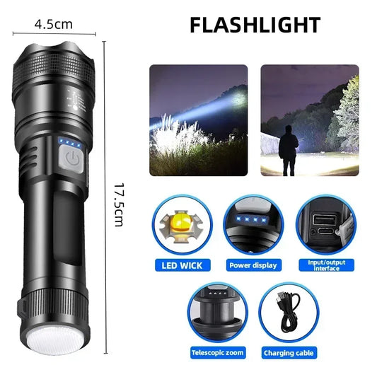 Xiaomi Powerful LED Flashlight High Power Ultra Bright Tactical Light